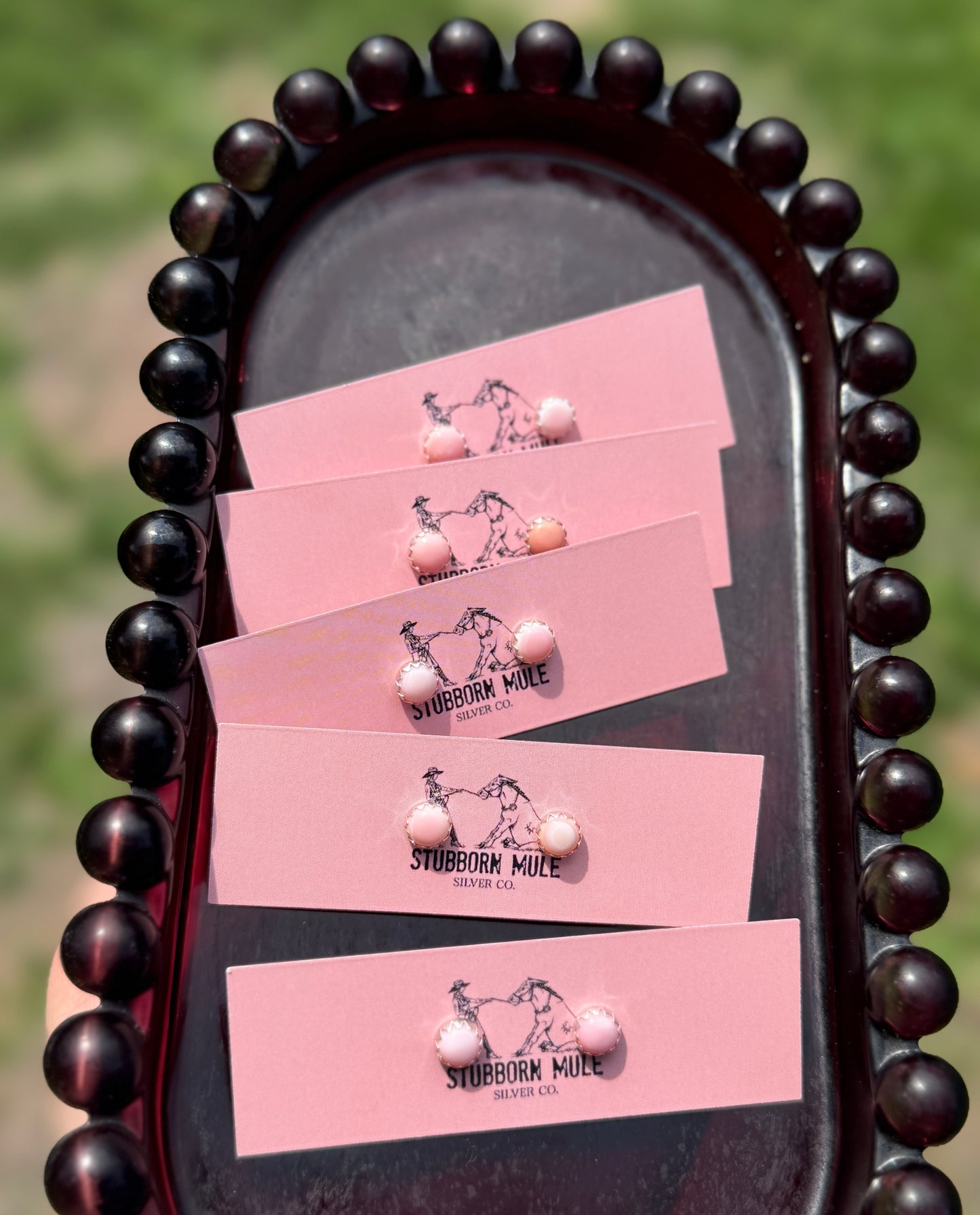 Pink Conch Studs