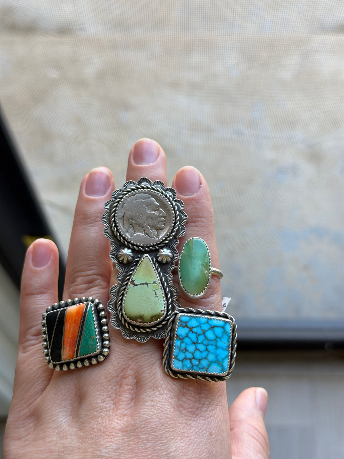 Inlay Adjustable Ring