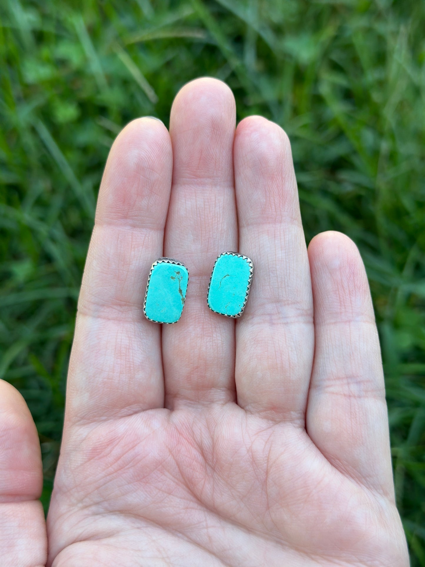Dainty Rectangle Sonoran Studs