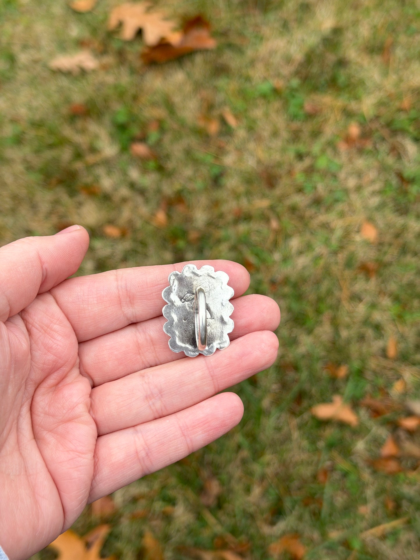 Stamped Treasure Mountain Ring Size 7.5