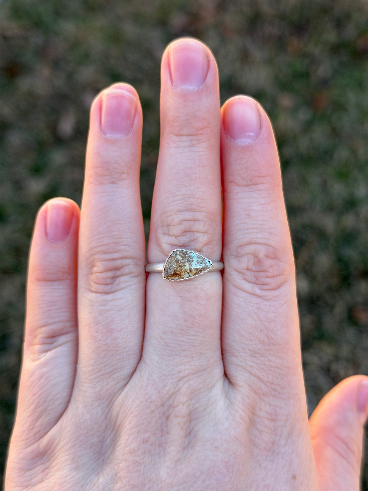 Willie’s Wildflower Triangle Ring Size 8.5