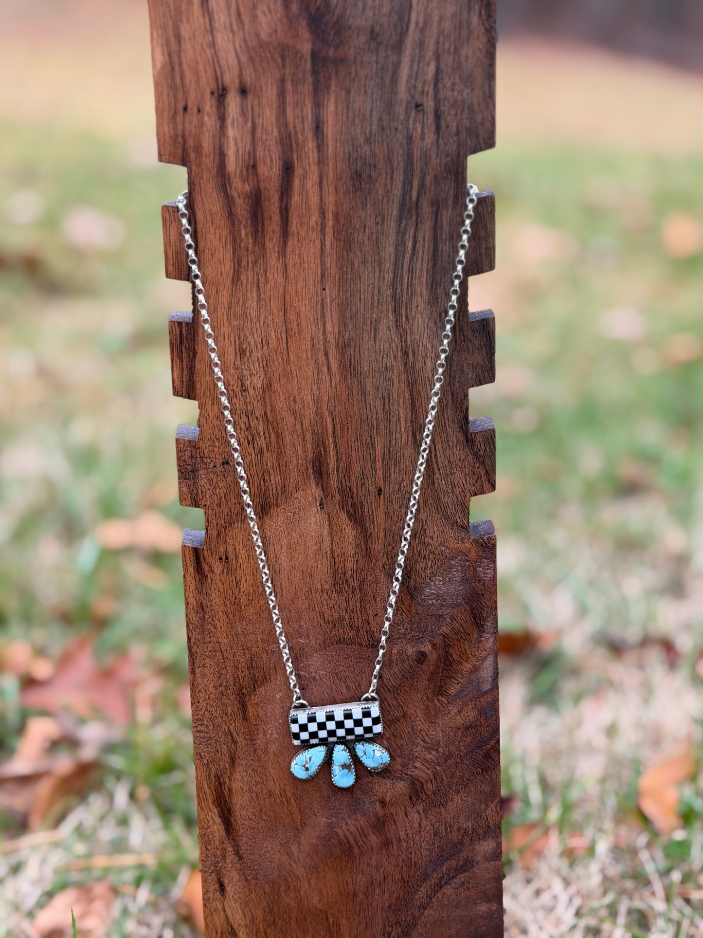 Checkered Golden Hills Necklace