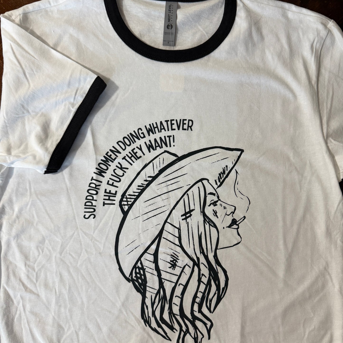 Support Women Ringer Tee