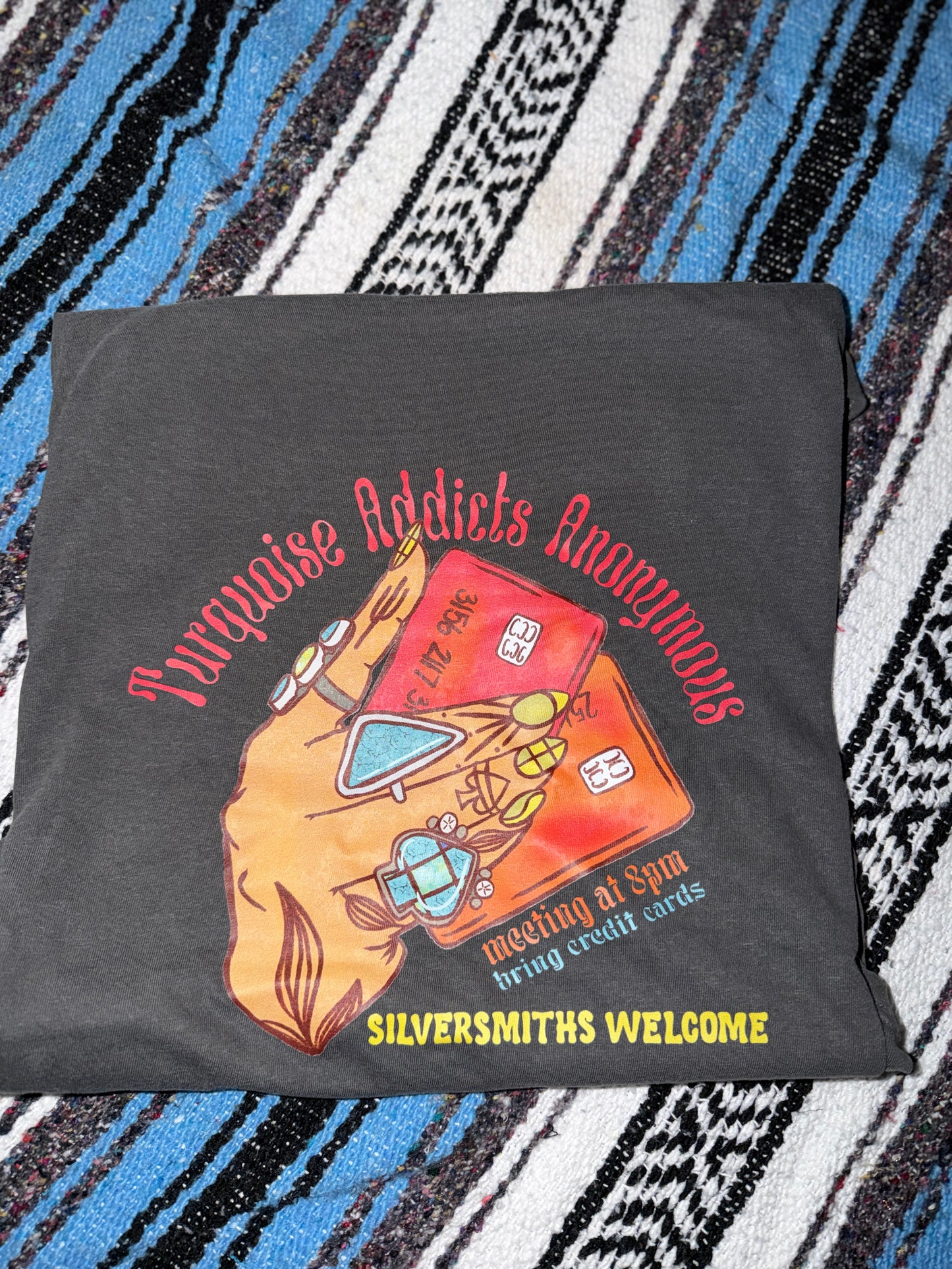 Turquoise Addicts Anon Tee