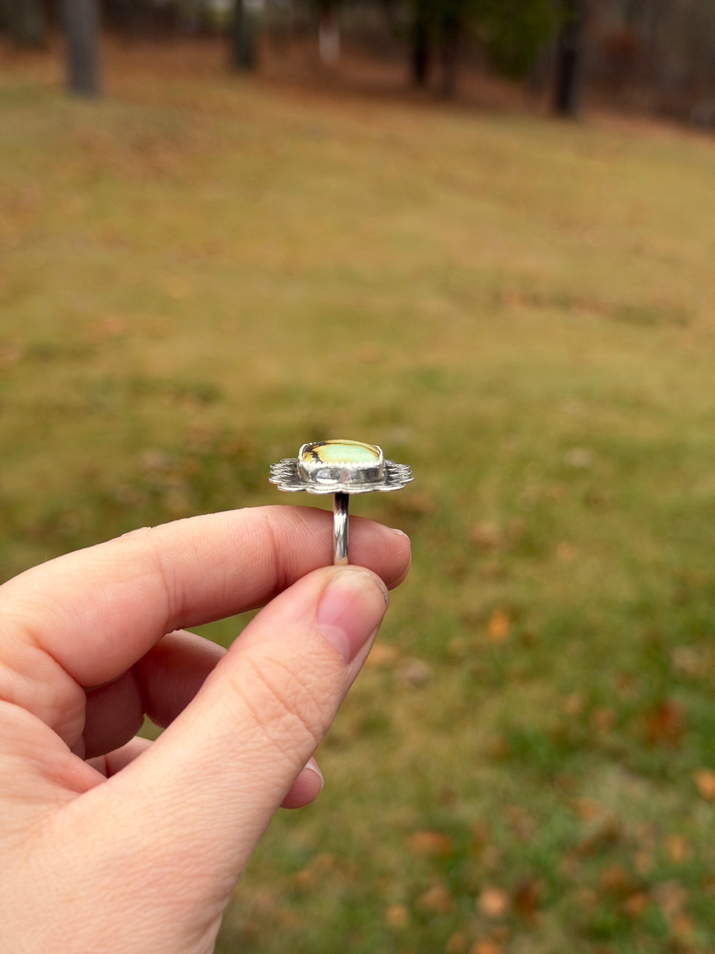 Stamped Treasure Mountain Ring
