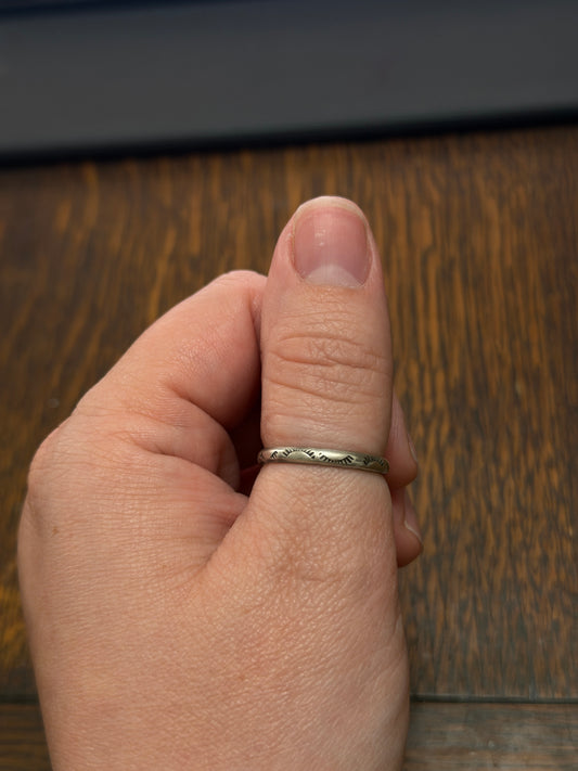 Stamped Stacker Ring